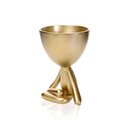 Ver imagem 3 de Vaso Bob Robert Planta em Poliresina Dourado 14,5x11x10cm