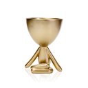 Ver imagem 1 de Vaso Bob Robert Planta em Poliresina Dourado 14,5x11x10cm