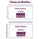 Ver imagem 2 de Jogo de Toalha Montreal 2 Banho + 2 Rosto Dourado 100% Algodão Alta Absorção Pink