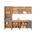 Ver imagem 4 de Cozinha Completa Sauvignon 5 Peças (2aéreos+2balcões+1torrequente) C5p90 Amendoa/off White -