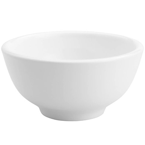 Kit 48 Tigelas Bowls Pequenos Bares Restaurantes Cumbuca Porcelana Branca 280ml Clean Lyor
