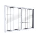 Ver imagem 1 de Janela de Alumínio de Correr Lateral 2 Folhas Móveis com Grade 100x120cm Lucasa Ideale