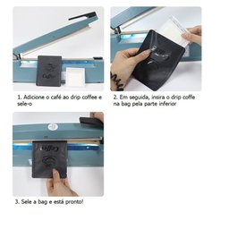 Drip Bag Premium Flowpack 100un/pct - Preta - Ilovecoffee - 3