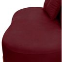 Ver mais imagens de Namoradeira Sofá Feijão Luna 100cm Orgânica Suede Marsala