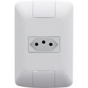 Ver imagem 1 de Kit 8 Conjunto 4x2 1 Tomada 2p+t Tramontina 10a 250v Branco