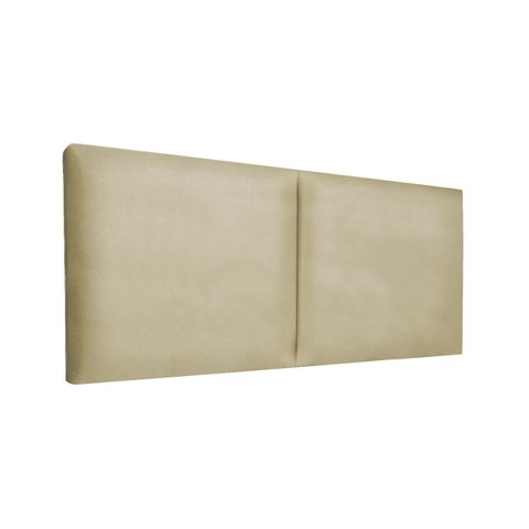 Cabeceira Módulos Cama Box Almofadada Luxo Linho Rbl:casal Painel/bege