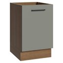 Ver imagem 1 de Balcão de Cozinha 50cm 1 Porta (sem Tampo) Rustic/cinza Agata Madesa