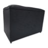 Puff Baú Banqueta Retangular Organizar e Decorar Suede 60cm Preto - 4