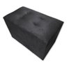 Puff Baú Banqueta Retangular Organizar e Decorar Suede 60cm Preto - 5