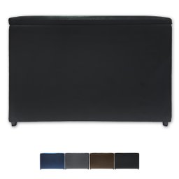 Puff Baú Banqueta Retangular Organizar e Decorar Suede 60cm Preto - 1 Puff Baú Banqueta Retangular Organizar e Decorar Suede 60cm Preto - 1