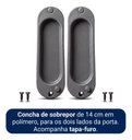 Ver imagem 6 de Porta Branca Friso 23 100x210cm + Kit Correr Alumínio