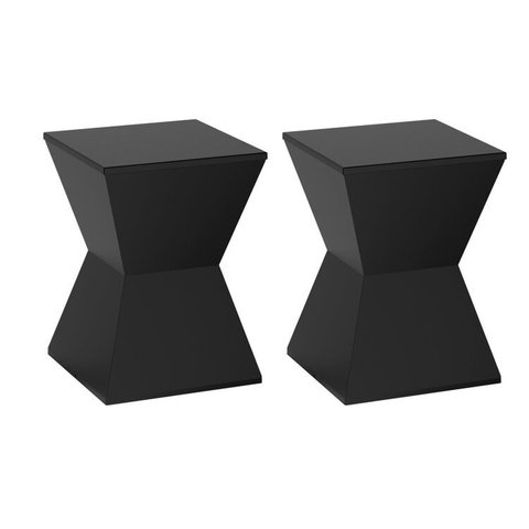 Conjunto com 2 Banquetas Nitro em Polipropileno Preto