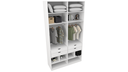 Ver imagem 1 de Armário Arara Gaveta Sabrina M22 Organização Closet Roupa Quarto