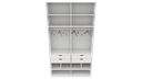 Ver imagem 4 de Armário Arara Gaveta Sabrina M22 Organização Closet Roupa Quarto