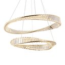 Ver imagem 1 de Lustre Pendente Nordecor Lezie 2738 Ouro Brilho Led Bivolt