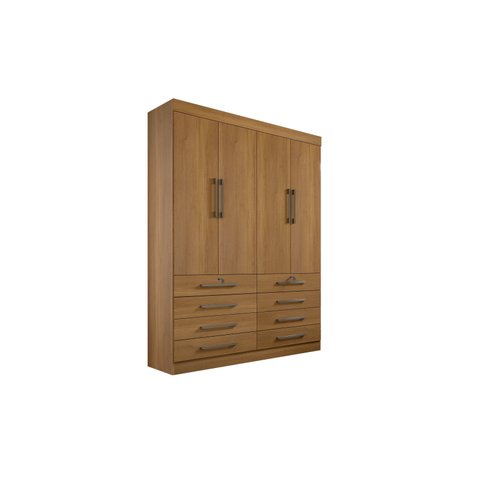 Roupeiro 4 Portas Mônaco Cinamomo D'doro