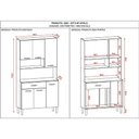 Ver imagem 4 de Kit Cozinha 6 Portas Ambiente Apolo Freijó Soft - Kits Paraná
