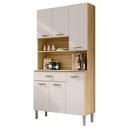 Ver imagem 1 de Kit Cozinha 6 Portas Ambiente Apolo Freijó Soft - Kits Paraná