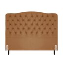 Ver imagem 2 de Cabeceira de Cama Box Viúva 128 Cm Dunas Casavezi Suede Veludo Terra Cota