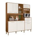 Ver imagem 1 de Armario Cozinha 6 Portas e 2 Gavetas Salsa Ipe/off White