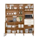 Ver imagem 3 de Armario Cozinha 6 Portas e 2 Gavetas Salsa Ipe/off White