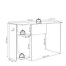 Mesa Gamer 2 Prateleiras Preto Fosco 3875 - Qmovi - 4