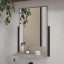 Ver imagem 2 de Kit Banheiro Metalo 60cm com Espelho em Mdf Bp Metalon