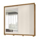 Ver imagem 1 de Guarda Roupa 2 Portas Deslizantes com Espelho Dhara Freijó Off White 984032 Moval