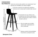 Ver imagem 6 de Kit 3 Banquetas Alta para Balcão Bancada Área Gourmet Cozinha Tecido Cinza