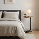 Ver imagem 6 de Mesinha Lateral Apoio Multiuso Canto Sofa Cama Mesa Porta Objetos Leitura Cafe Notebook Compacta Ver