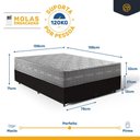 Ver imagem 3 de Cama Box com Colchão de Molas Ensacadas Ultra Spring Anjos Queen 158cm