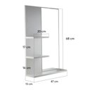 Ver imagem 3 de Armário para Banheiro com Espelho Liege B Branco 68cm