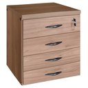 Ver imagem 3 de Gaveteiro para Escritório 4 Gavetas Nogal RELAME Realme Gaveteiro 4 Gavetas Volante para Escritório 