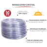 Mangueira Cristal Incolor Bitola 5/8'' Espessura 2mm Rolo 50 Metros Durín - 2