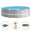 Ver imagem 4 de Piscina Intex 6.503 Litros Estrutural Armação Prism Com Filtro Capa e Forro