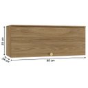Ver imagem 4 de Armário Aéreo Cozinha Botanic 90cm 01 Porta M638 Kappesberg - Nogueira
