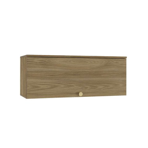 Armário Aéreo Cozinha Botanic 90cm 01 Porta M638 Kappesberg - Nogueira