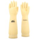 Ver imagem 1 de Luva de Látex Ranhurada Cano Longo Ca 15100 Volk do Brasil (10 Pares)