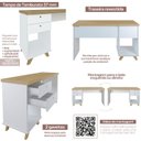Ver imagem 4 de Conjunto Escritório Home: Escrivaninha 5934 + Estante 5333