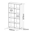 Ver imagem 7 de Conjunto Escritório Home: Escrivaninha 5934 + Estante 5333