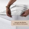 Lençol 400 Fios 3 Pçs + 2 Porta Travesseiro Percal Queen Cor:branco - 4