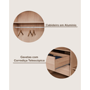 Ver mais imagens de Guarda Roupa Sevilha 1 Porta com Espelho 100% Mdf - Mademarcs