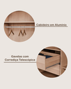 Ver mais imagens de Guarda Roupa Sevilha 1 Porta com Espelho 100% Mdf - Mademarcs