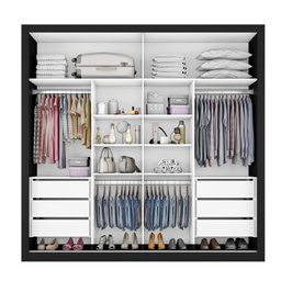 Guarda Roupa Sevilha 1 Porta com Espelho Mdf - Mademarcs - 3