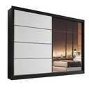 Ver imagem 6 de Guarda Roupa Sevilha 1 Porta com Espelho 100% Mdf - Mademarcs
