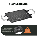 Ver imagem 4 de Chapa Dupla Face 28x23cm Ferro Fundido Panela Mineira