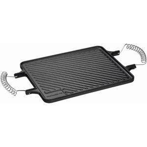 Chapa Dupla Face 28x23cm Ferro Fundido Panela Mineira