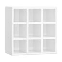 Ver imagem 3 de Porta Toalha 9 Lugares Branco Em Mdf