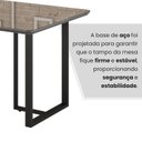 Ver imagem 7 de Mesa para Sala de Jantar Retangular 120x90cm Mdf com Vidro Lunna