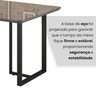 Mesa para Sala de Jantar Retangular 120x90cm Mdf com Vidro Lunna - 7